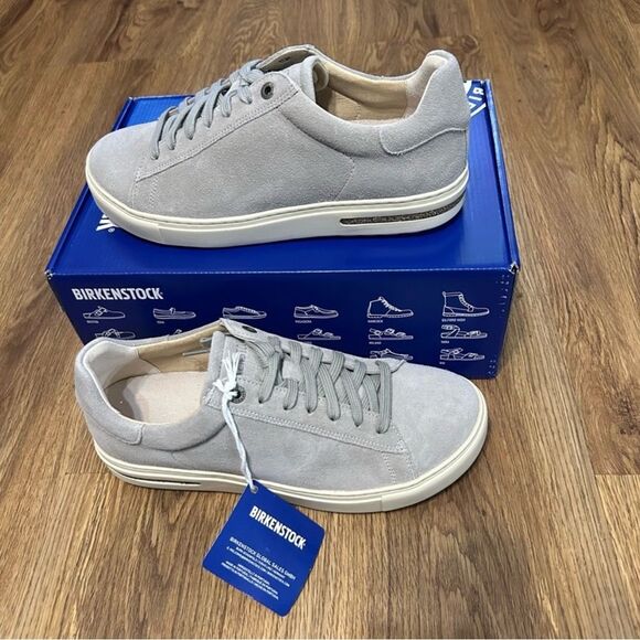 BIRKENSTOCK bend low gray suede lace up shoes sneakers women’s eur 39 new - Picture 7 of 8